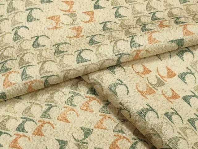 平和屋着物▽上質な小紋　単衣　菱吉祥文　正絹　逸品　CAAV8885gh