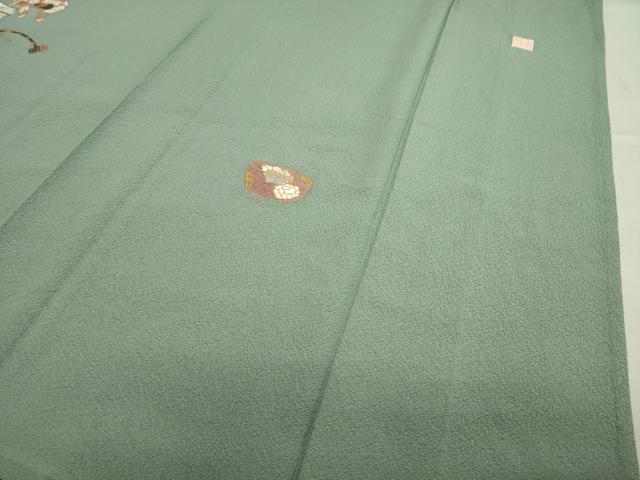 平和屋着物▽訪問着 単衣 作家物 刺繍 器物文 金彩 正絹 逸品