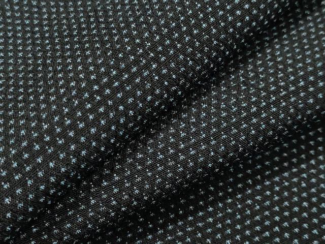 平和屋着物▽男性　本塩沢　単衣　蚊絣　正絹　逸品　CAAV8972gh