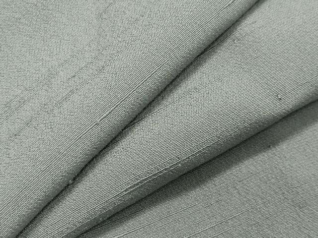 平和屋着物▽男性　色無地　単衣　灰青色　洗える着物　CAAV8985gh