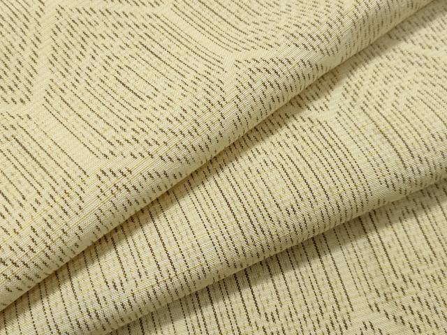 平和屋着物▽上質な紬　単衣　亀甲繋ぎ　正絹　逸品　CAAV8986gh