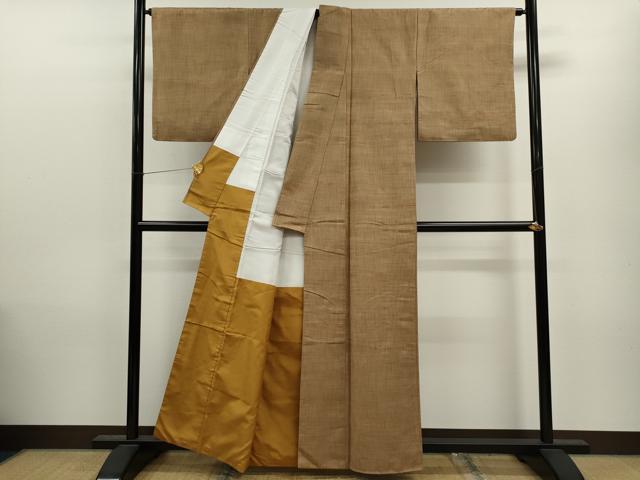 平和屋着物○上質な紬 霞吉祥文 鈴乃屋扱い 正絹 逸品 CAAS7048yc