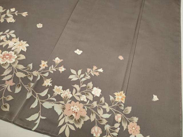 平和屋着物○訪問着 更紗草花文 金彩 正絹 逸品 未使用 CAAV9379ze 付け