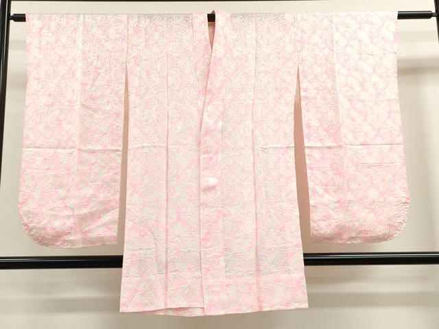 平和屋着物∵女の子　十三参り　子供　祝着・長襦袢・袋帯セット　駒刺繍　亀甲舞蝶菊文　金彩　逸品　CAAV9403ze_6