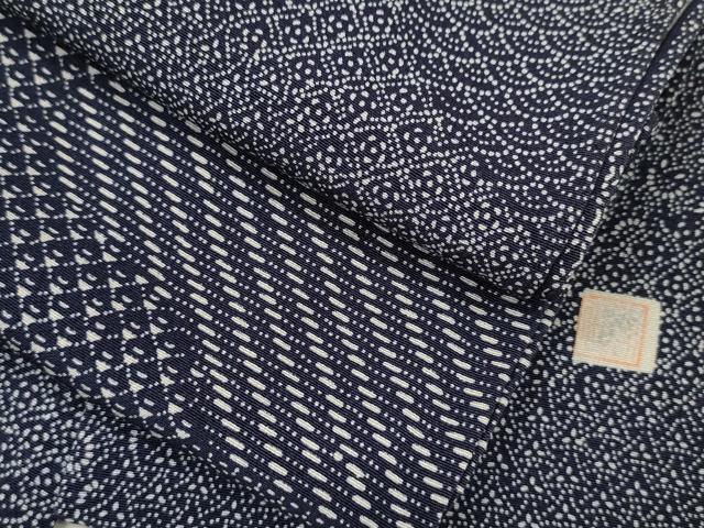 平和屋着物▽江戸小紋　単衣　作家物　寄せ小紋柄　正絹　逸品　CAAV9426ze