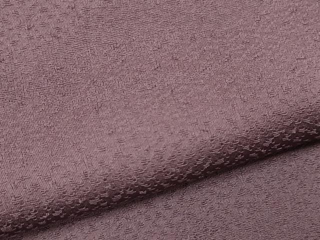 平和屋着物▽上質な色無地 単衣 霞吉祥地紋 鴇浅葱色