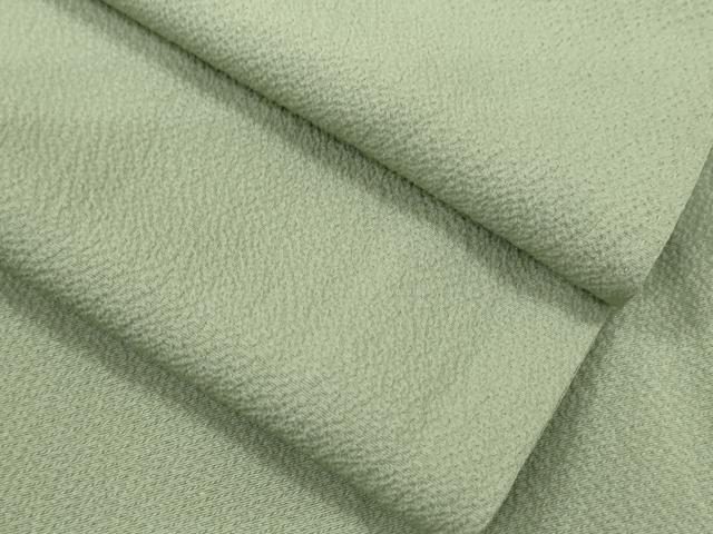 平和屋着物▽上質な色無地　単衣　柳染色　正絹　逸品　CAAV9526ze