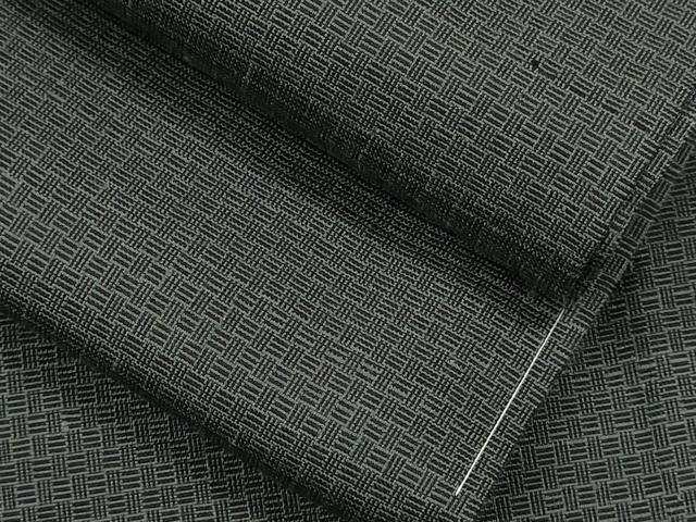 平和屋着物▽男性　紬　単衣　網代織　正絹　逸品　未使用　CAAV9532ze