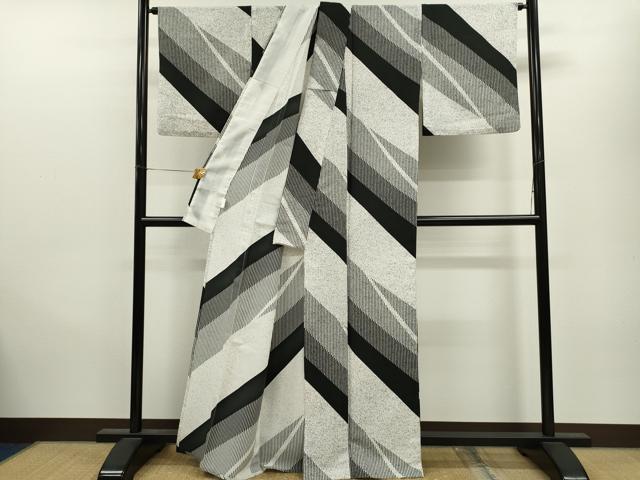 平和屋着物▽小紋 単衣 亀甲柄 DAAV5183az