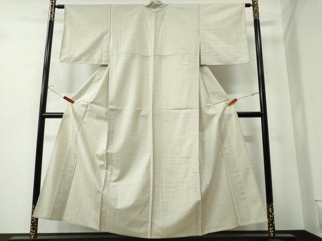 平和屋着物▽大島紬 単衣 白大島 100亀甲 証紙付き 正絹 逸品 CAAW0846ng