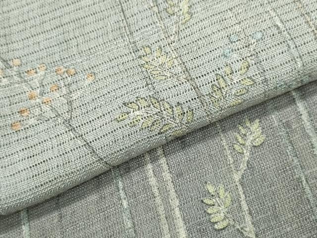 平和屋着物＊夏物　訪問着　絽紬地　手描き　水辺風景文　正絹　逸品　CAAW0885ng_5