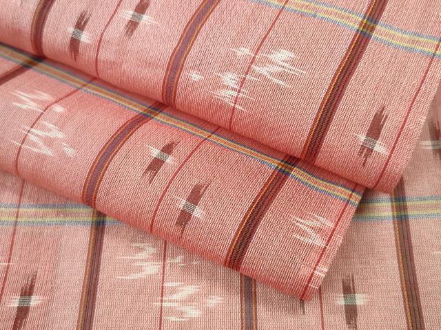 平和屋着物＊夏物　本場琉球絣　夏琉球　正絹　逸品　未使用　CAAW0886ng