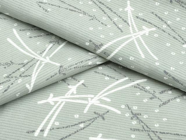 平和屋着物∴夏物　浴衣・小紋兼用　綿絽　こぼれ松葉　綿　逸品　CAAW0908ng