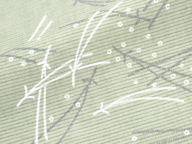 平和屋着物∴夏物 浴衣・小紋兼用 綿絽 こぼれ松葉 綿 逸品 CAAW0908ng