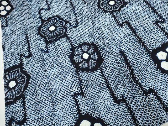 平和屋着物∴夏物 浴衣 有松鳴海絞り 橘文 綿 逸品 CAAW0899ng