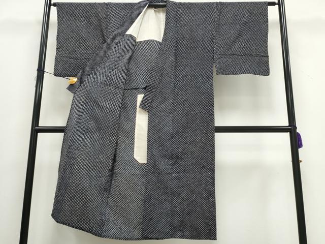 平和屋着物∴夏物　男性　浴衣　有松鳴海絞り　黒地　綿　逸品　CAAW0970ng_2