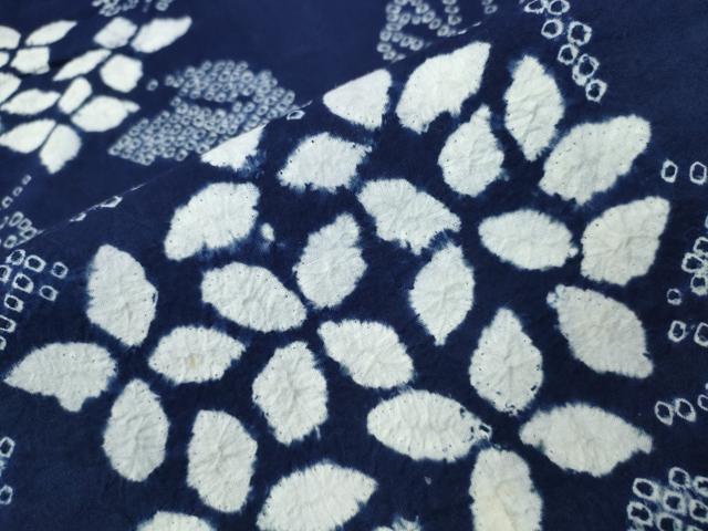 平和屋着物∴夏物 浴衣 有松鳴海絞り 紫陽花 綿 逸品 CAAW1090ng