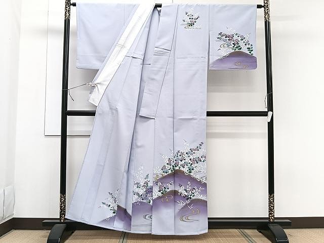 平和屋着物▽訪問着　単衣　草花文　金彩　洗える着物　CAAW1237xi 平和屋着物▽訪問着 単衣 草花文 金彩 洗える着物 CAAW1237xi