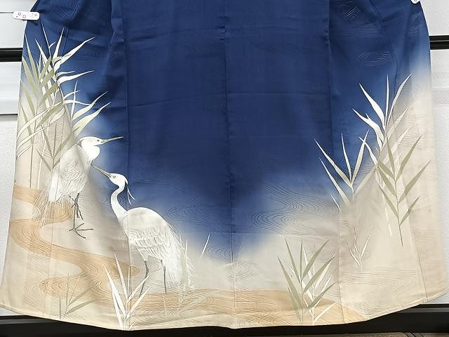 平和屋着物▽訪問着　単衣　刺繍　鷺沼　金彩　正絹　逸品　CAAW1256xi_2