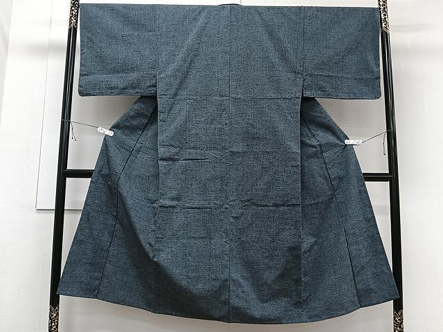 平和屋着物▽男性 紬 単衣 熨斗目花色 正絹 逸品 CAAW1257xi 平和屋着物