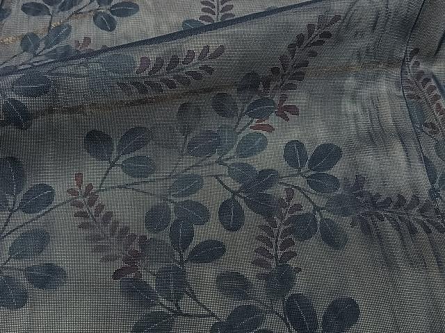 平和屋着物▽訪問着　単衣　無双　手描き　紗袷　紗×紗　草花文　金彩　正絹　逸品　CAAW1350xi_6