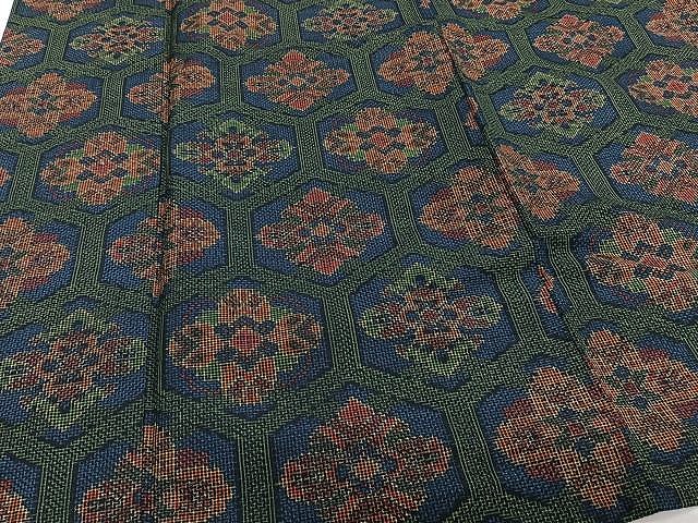 平和屋着物○結城紬 菱草木文 そごう百貨店扱い 正絹 逸品 CAAW3166ut