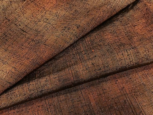 平和屋着物▽上質な紬　単衣　霞文　正絹　逸品　CAAW1369xi