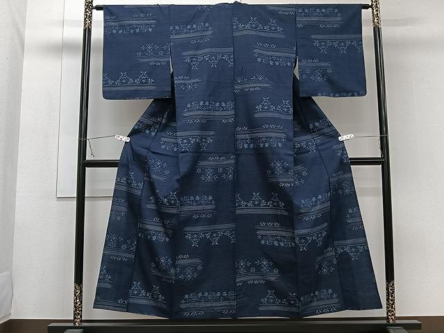 平和屋着物▽上質な紬 　単衣　 霞文　上代41万円　反端付き　正絹　逸品　未使用　DAAS0776az 平和屋着物▽上質な紬 単衣 霞文 上代41万円 反