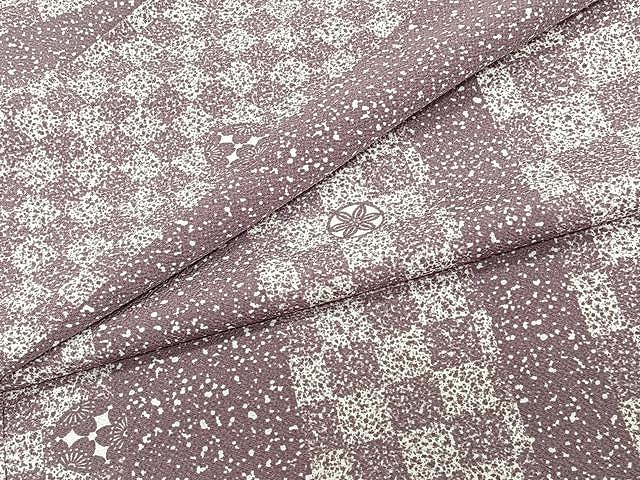 平和屋着物▽上質な小紋　単衣　縞　正絹　逸品　CAAW1389xi