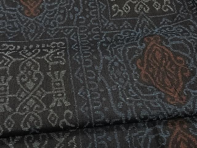 平和屋着物▽結城ちぢみ 単衣 花唐草文 正絹 逸品 CAAW1393xiの通販は