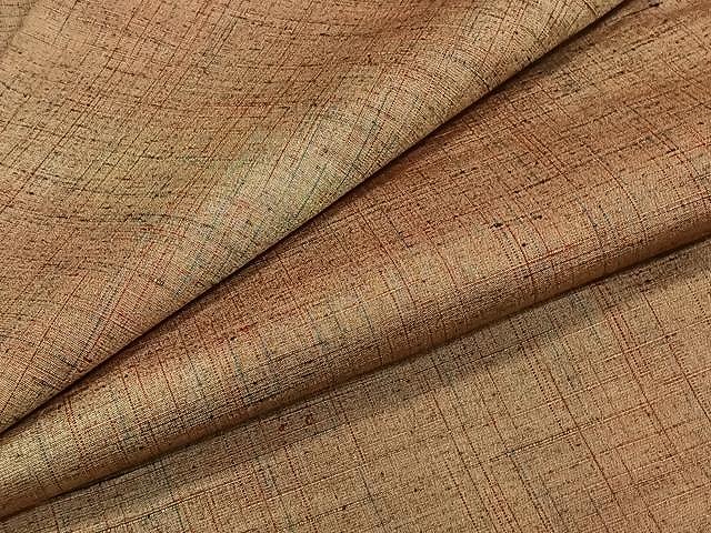 平和屋着物▽上質な紬　単衣　霞文　正絹　逸品　CAAW1399xi