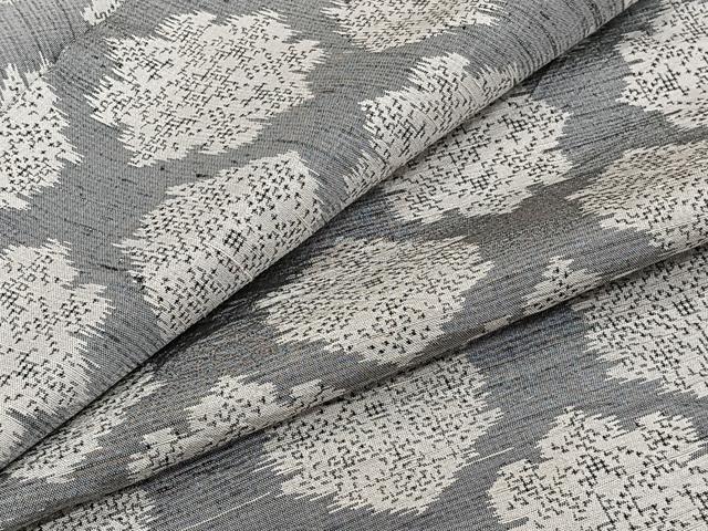 平和屋着物▽上質な紬　単衣　舞花文　正絹　逸品　CAAW1546xi