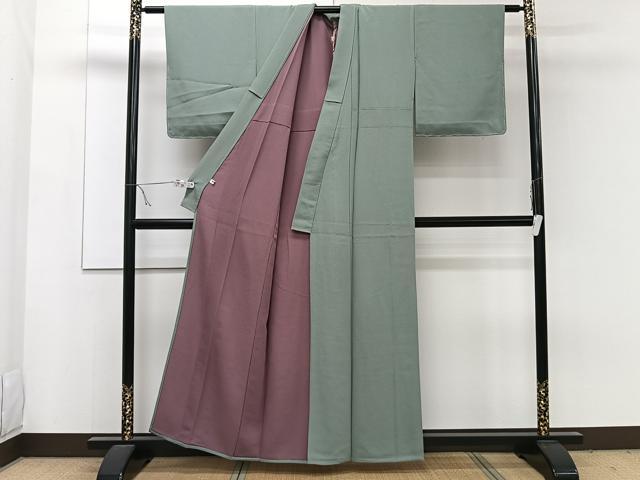 平和屋着物▽上質な色無地 単衣 岩井茶色 正絹 逸品 未使用 CAAW1559xi