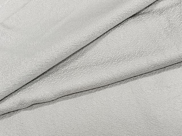 平和屋着物▽上質な色無地　単衣　薄雲鼠色　正絹　逸品　CAAW1560xi