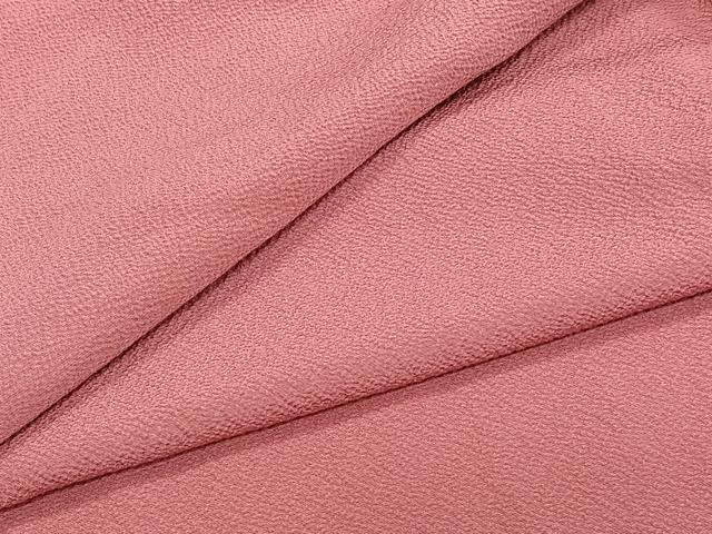 平和屋着物▽上質な色無地　単衣　真朱色　正絹　逸品　CAAW1562xi