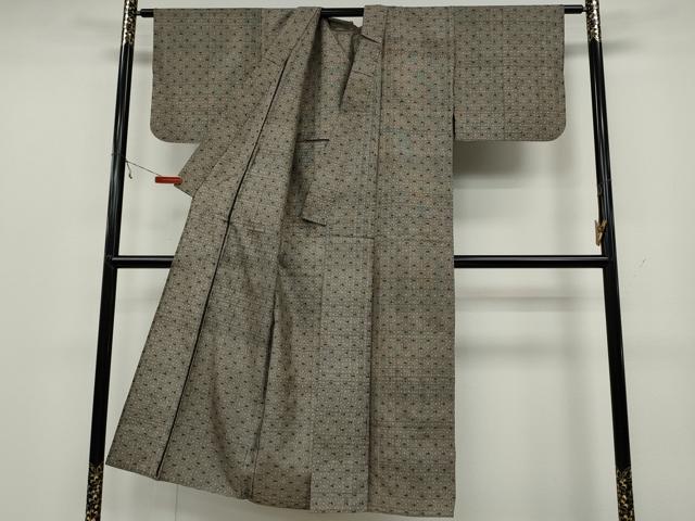 平和屋着物○本場大島紬 割り込み絣 吉祥文 正絹 逸品 CAAW8012yc 平和