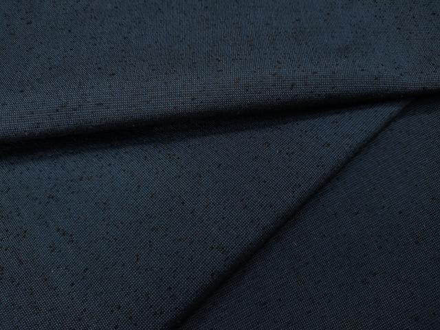 平和屋着物▽男性　本場大島紬　薩摩結城　単衣　留紺色　正絹　逸品　CAAW2830ut
