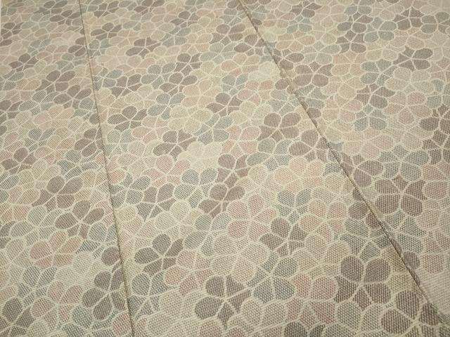 平和屋着物▽上質な紬 単衣 舞花尽くし 正絹 逸品 CAAW2849ut - www