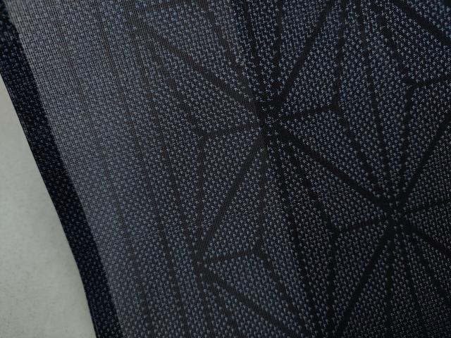 平和屋着物＊夏物　本場大島紬　夏大島　麻の葉間道　正絹　逸品　未使用　CAAW2950ut_6