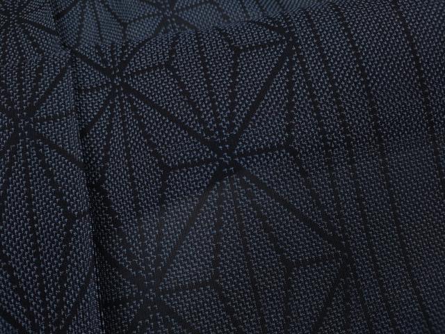 平和屋着物＊夏物　本場大島紬　夏大島　麻の葉間道　正絹　逸品　未使用　CAAW2950ut_5