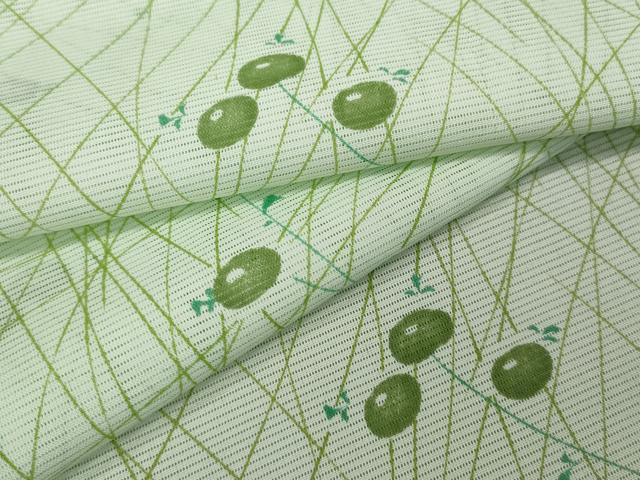 平和屋着物＊夏物　小紋　絽　万寿菊　洗える着物　未使用　CAAW3064ut