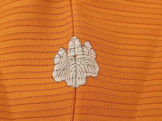 平和屋着物＊夏物　色無地　絽　蜜柑色　正絹　逸品　未使用　CAAW3125ut 平和屋着物＊夏物 色無地 絽 蜜柑色 正絹 逸品 未使用 CAAW3125ut