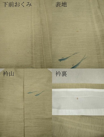 平和屋着物＊夏物　訪問着　絽　手描き　メダカ　CAAW3131ut_9