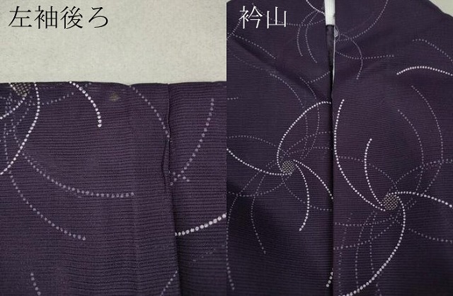 平和屋着物＊夏物　小紋　絽　舞花文　洗える着物　CAAW3133ut_7