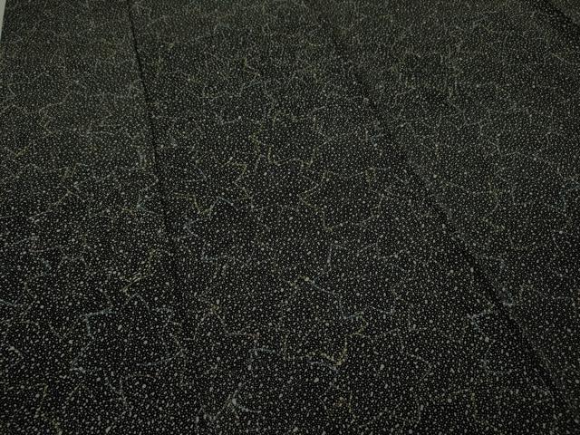 平和屋着物○上質な小紋 楓尽くし 黒地 正絹 逸品 CAAW3186ut