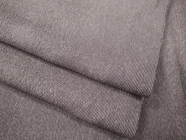 平和屋着物●江戸小紋　万筋　二藍色×牡丹鼠色　正絹　逸品　CAAW3196ut