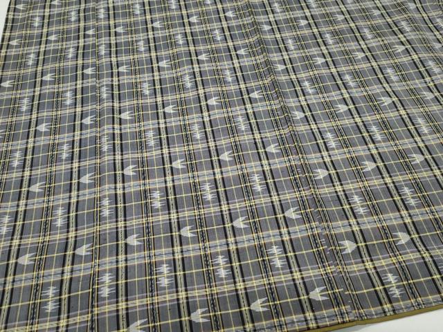 平和屋着物○本場琉球絣 絣文様 正絹 逸品 CAAW3627vf 紬