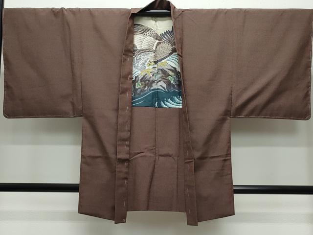 平和屋着物●男性　本塩沢　アンサンブル　110亀甲　総詰め　正絹　逸品　CAAW3673vf 平和屋着物○男性 本塩沢 アンサンブル 110亀甲 総詰め 正絹 逸品