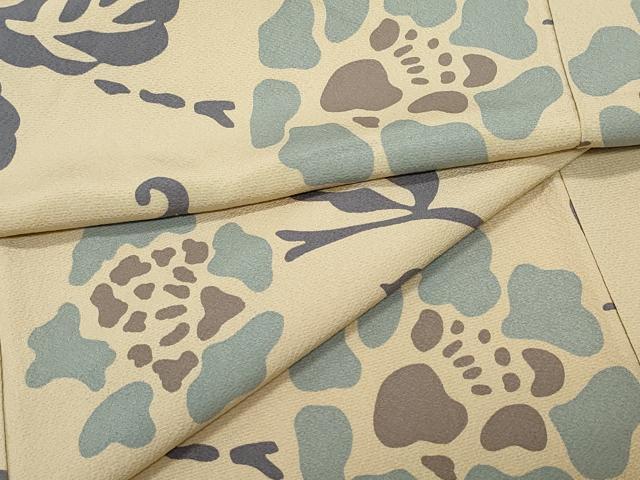 平和屋着物●上質な小紋　更紗花唐草文　正絹　逸品　CAAW3679vf