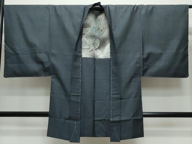 平和屋着物○男性 本場大島紬 アンサンブル 80亀甲 総詰め 正絹 逸品  